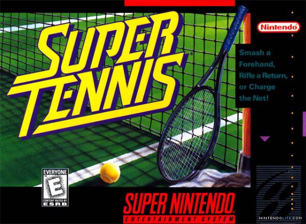 Super Tennis - Nintendo Super Nintendo Entertainment System (SNES) video game collectible - Main Image 1