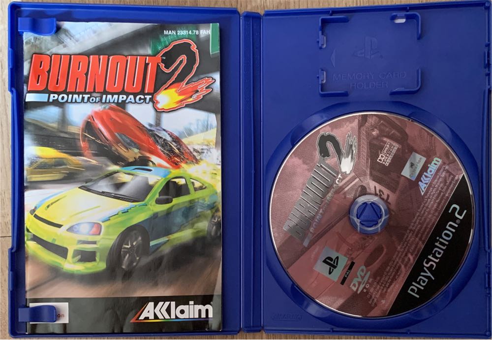 Burnout 2 Point Of Impact - Sony PlayStation 2 (PS2) (Akklaim - 1-2) video game collectible [Barcode 3455192331420] - Main Image 3