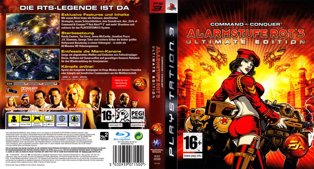 Command And Conquer: Red Alert 3 - Sony PlayStation 3 (PS3) ((EA) Electronic Arts - 1) video game collectible [Barcode 5035226071508] - Main Image 2