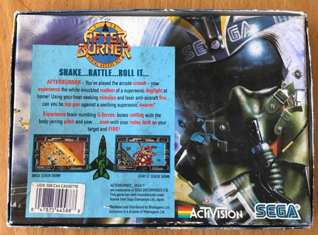 After Burner - Commodore 64 (Sega) video game collectible [Barcode 047875445888] - Main Image 2
