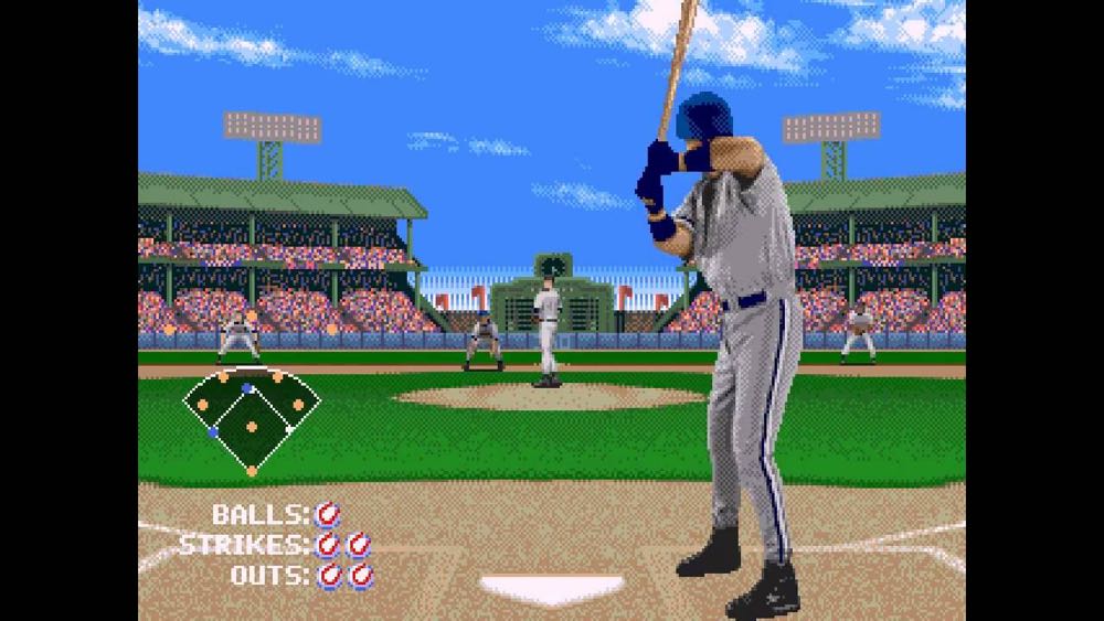 Frank Thomas Big Hurt Baseball - Sega Genesis (Mega Drive) video game collectible [Barcode 3455198001846] - Main Image 2