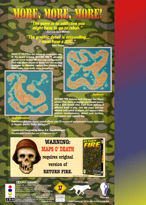 Return Fire - 3DO (Prolific) video game collectible [Barcode 790561019923] - Main Image 2