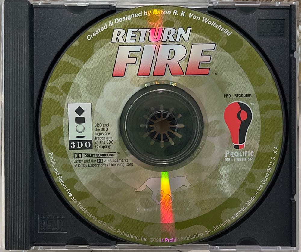 Return Fire - 3DO (Prolific) video game collectible [Barcode 790561019923] - Main Image 3