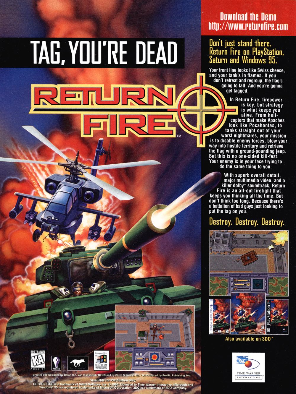 Return Fire - Sony PlayStation video game collectible - Main Image 2