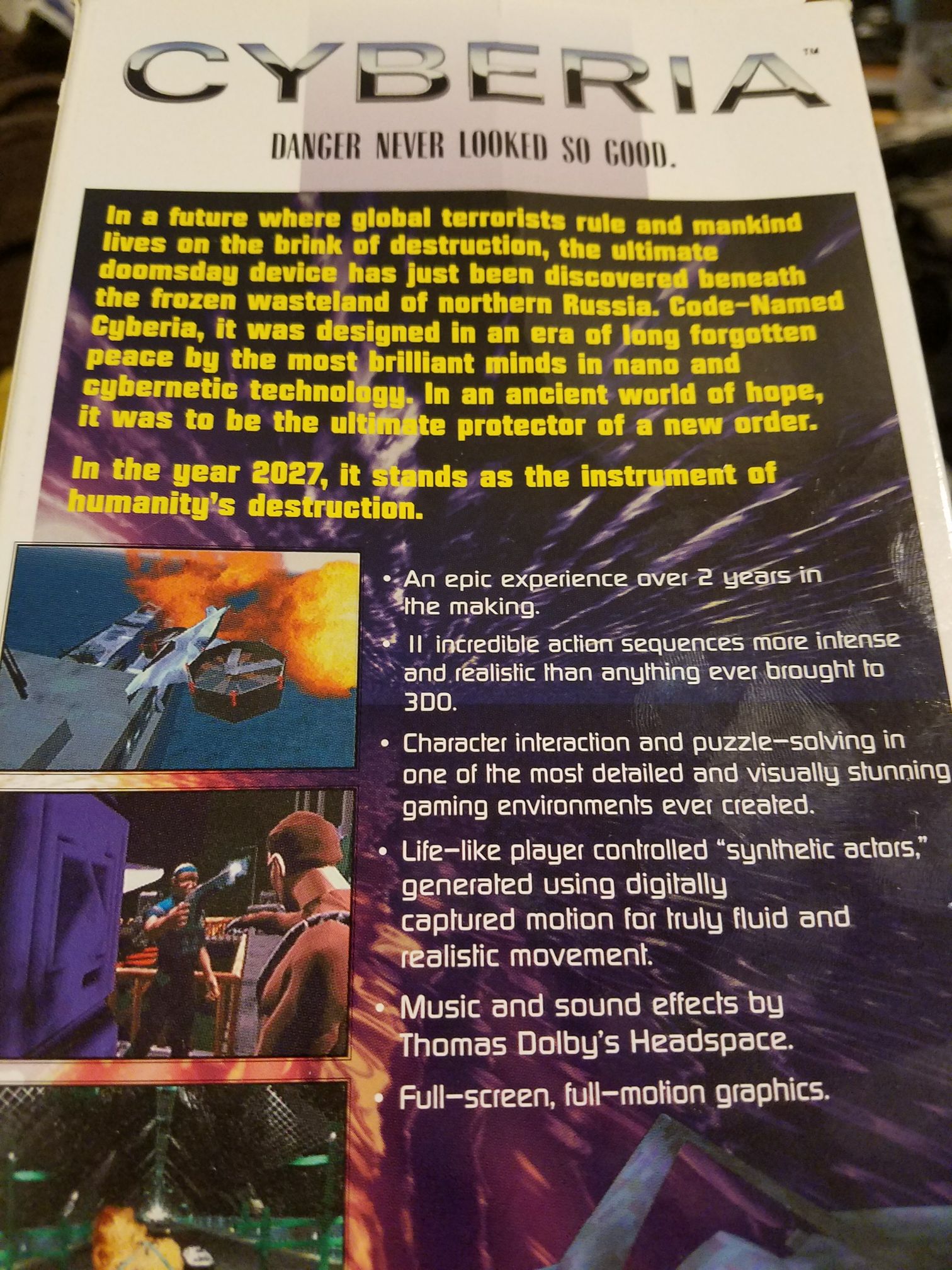 Cyberia - 3DO (Interplay - 1) video game collectible [Barcode 040421290840] - Main Image 2