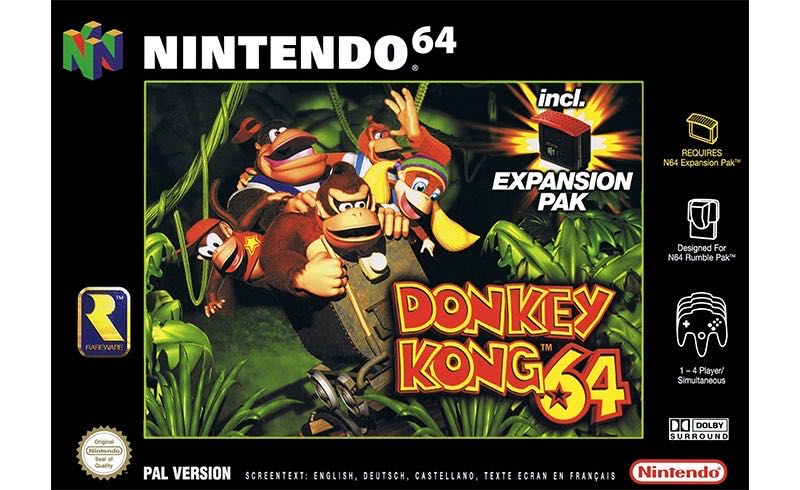 Donkey Kong 64 - Nintendo 64 (N64) (Nintendo - 1) video game collectible [Barcode 4549687029] - Main Image 2