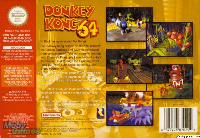 Donkey Kong 64 - Nintendo 64 (N64) video game collectible - Main Image 2