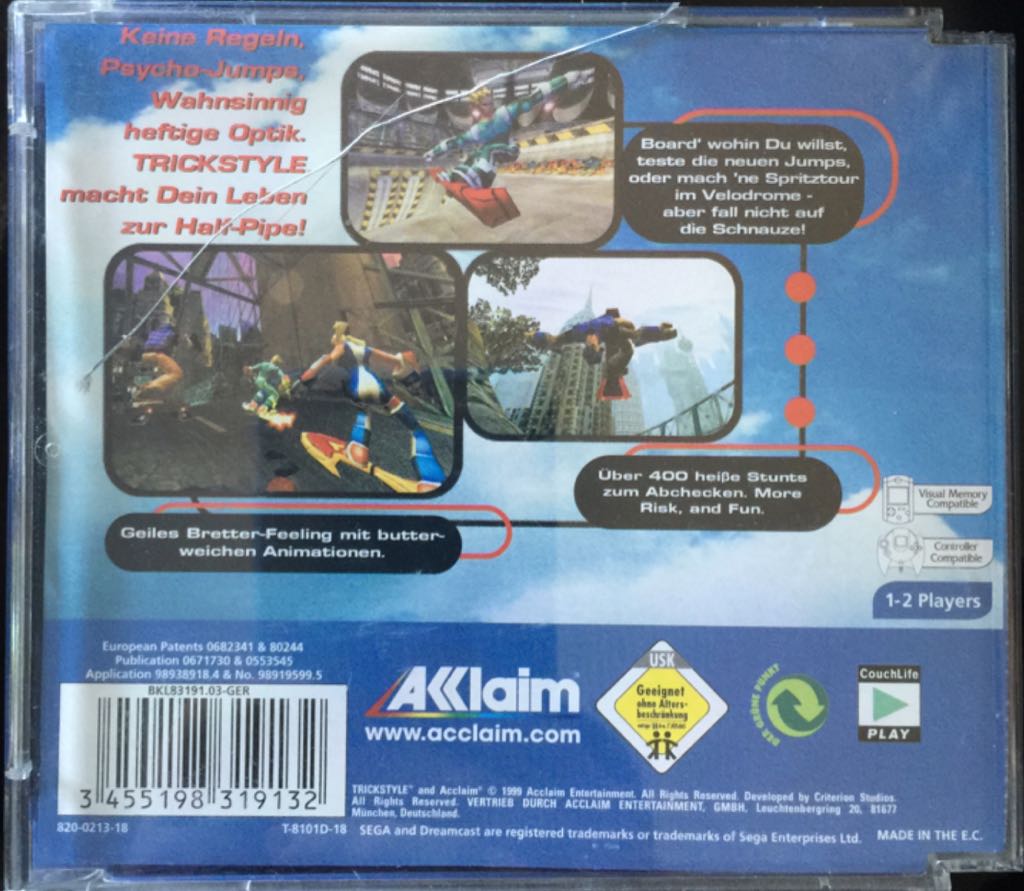 Trick Style - Sega Dreamcast (Boite Et Notice) video game collectible [Barcode 3455198319132] - Main Image 2