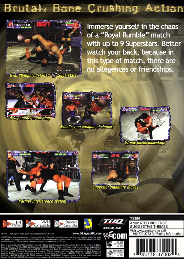 WWF Royal Rumble - Sega Dreamcast video game collectible - Main Image 2