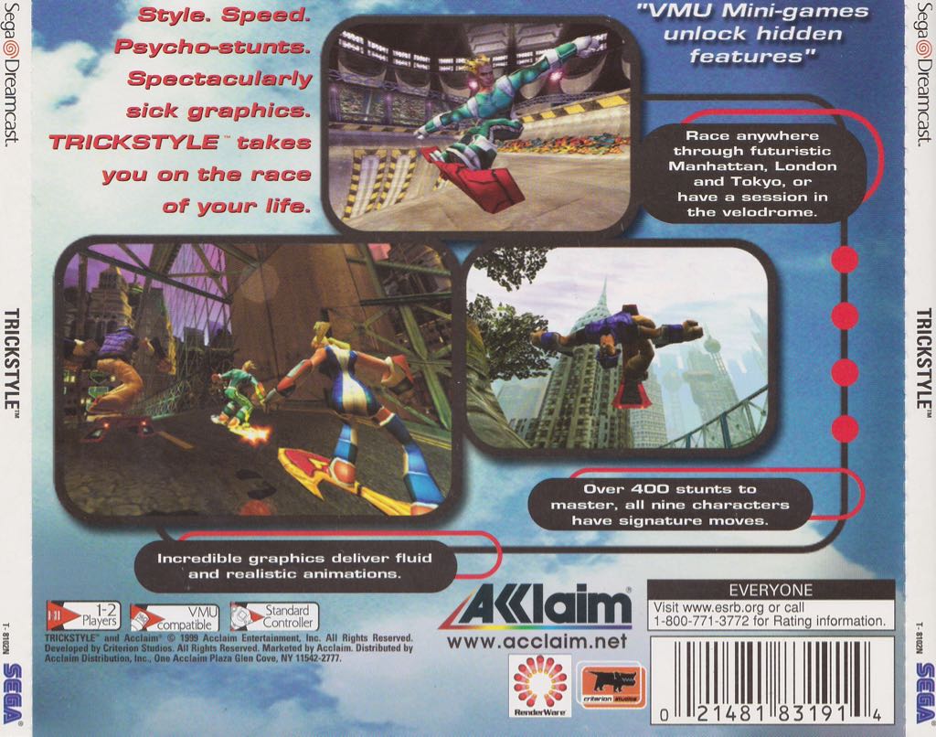 Trickstyle - Sega Dreamcast (Sega - 1-4) video game collectible - Main Image 2