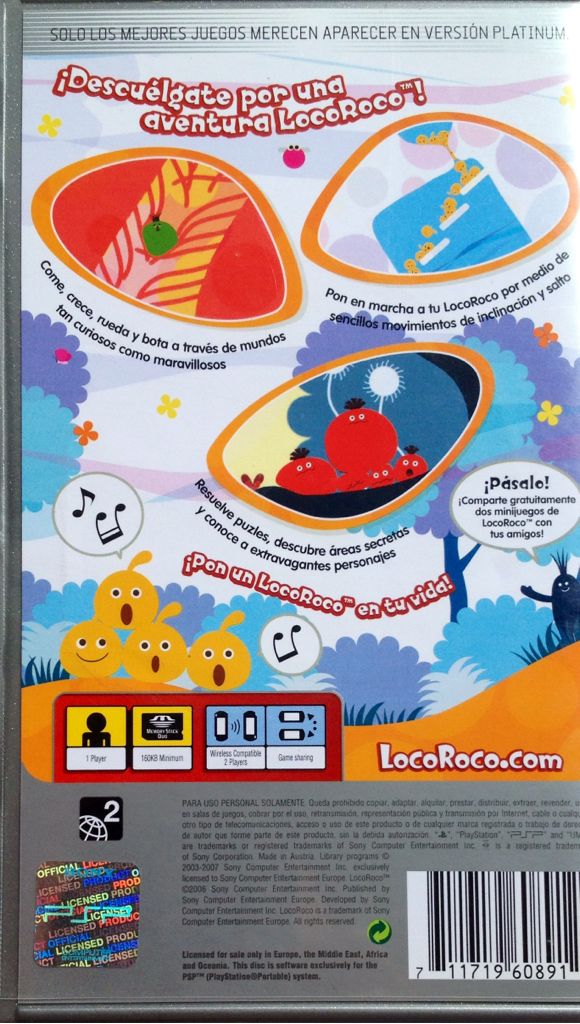 Loco Roco - Sony PlayStation Portable (PSP) (Zz PSP) video game collectible [Barcode 711719608912] - Main Image 2