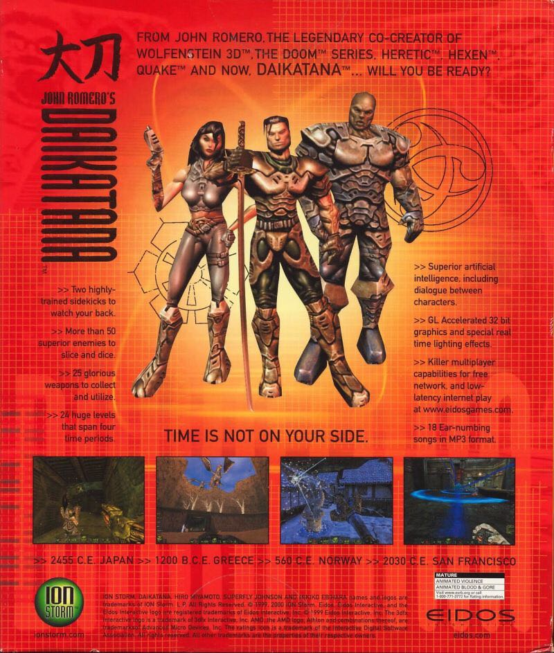 Daikatana - PC (Eidos Interactive Ltd. - 1-4) video game collectible [Barcode 5037999004059] - Main Image 2