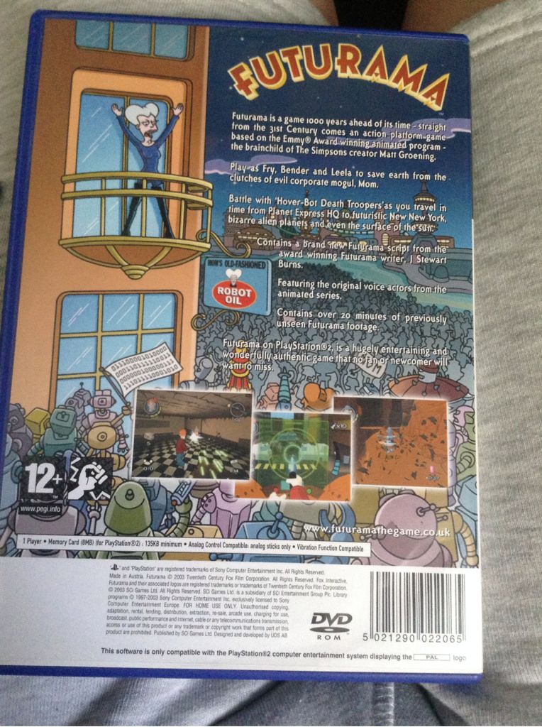 Futurama - Sony PlayStation 2 (PS2) (Vivendi Games - 1) video game collectible [Barcode 5021290022065] - Main Image 2
