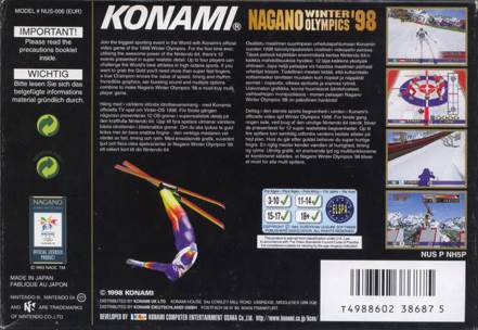 Nagano Winter Olympics 98 - Nintendo 64 (N64) video game collectible - Main Image 2