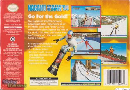 Nagano Winter Olympics 98 - Nintendo 64 (N64) (Konami - 4) video game collectible - Main Image 2
