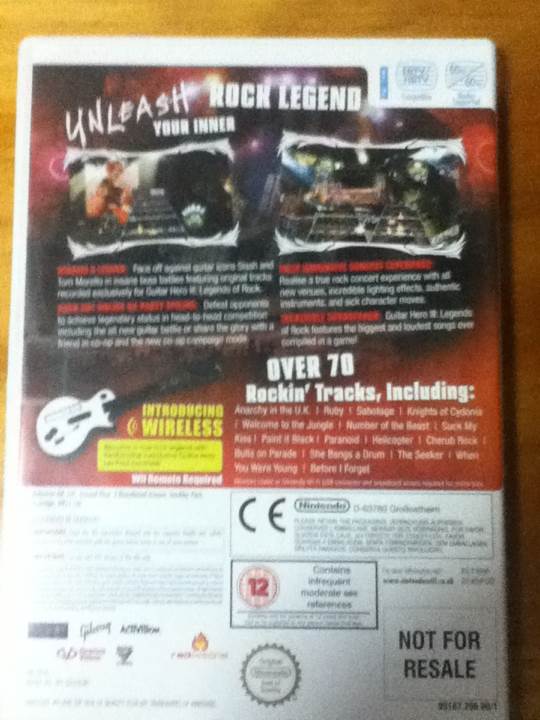 Guitar Hero 3 - Nintendo Wii (Activision) video game collectible - Main Image 2