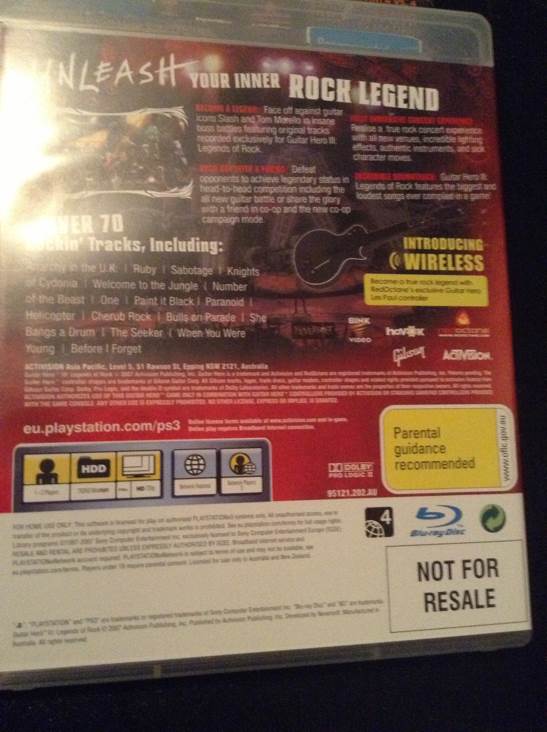 Guitar Hero 3 - Sony PlayStation 3 (PS3) video game collectible - Main Image 2