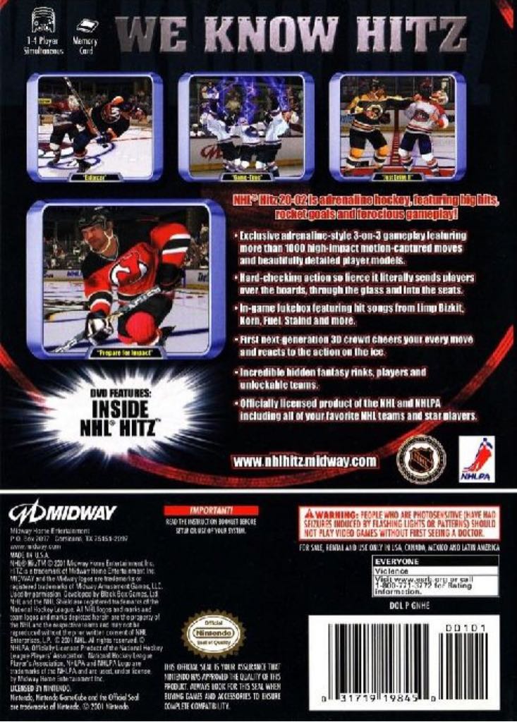 NHL Hitz 20-02 - Nintendo GameCube (Nintendo - 1-4) video game collectible [Barcode 5037930090011] - Main Image 2