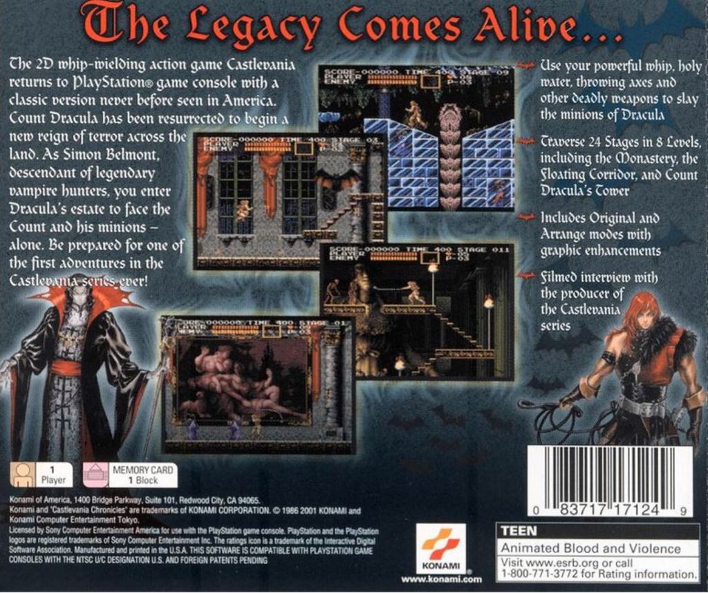 Castlevania Chronicles - Sony PlayStation video game collectible - Main Image 2