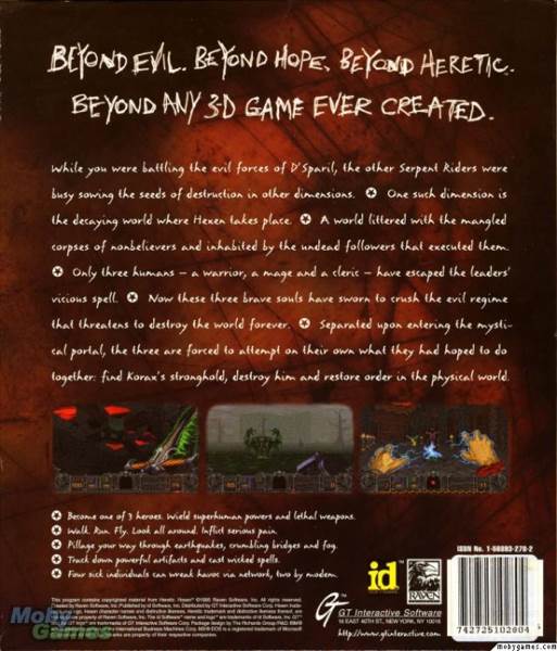 Hexen - PC (ID Software - 1) video game collectible [Barcode 742725102804] - Main Image 2