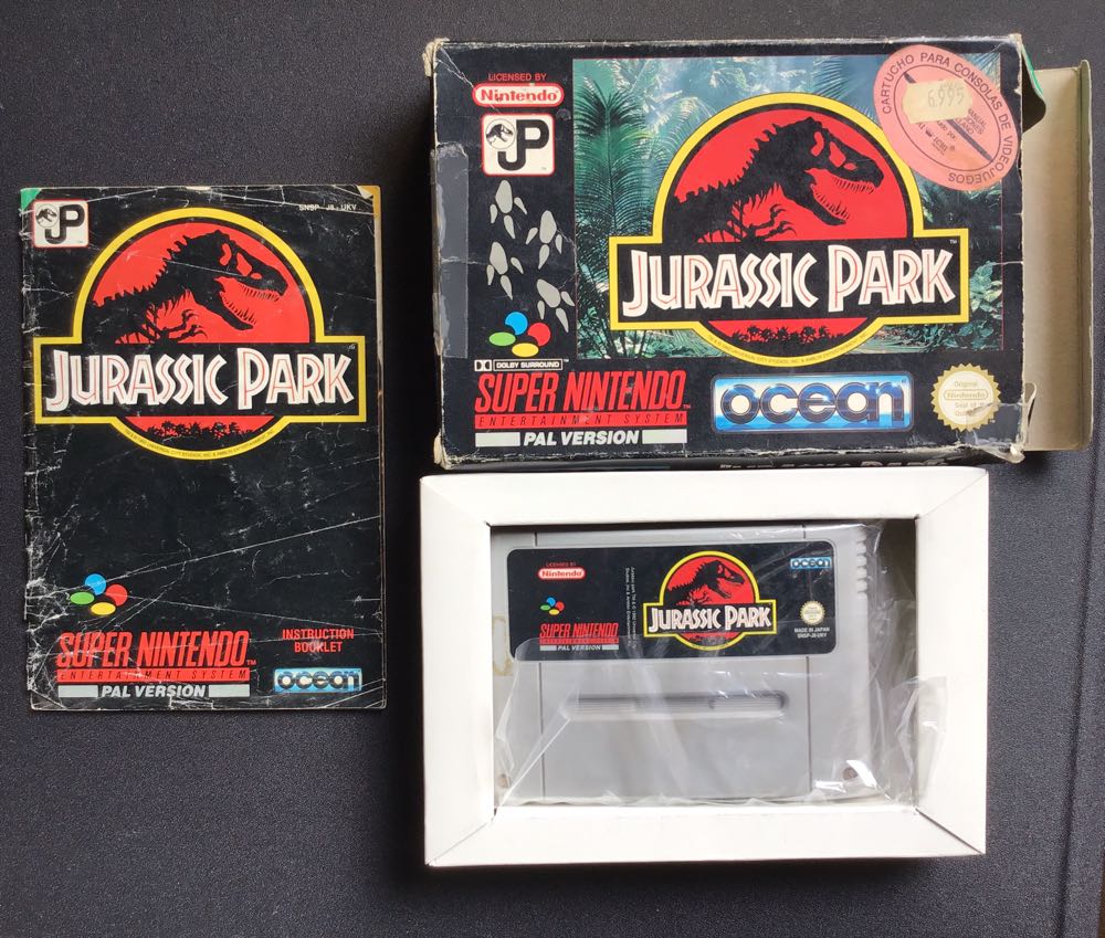 Jurassic Park - Nintendo Super Nintendo Entertainment System (SNES) (Ocean - 1) video game collectible [Barcode 5013156610448] - Main Image 3