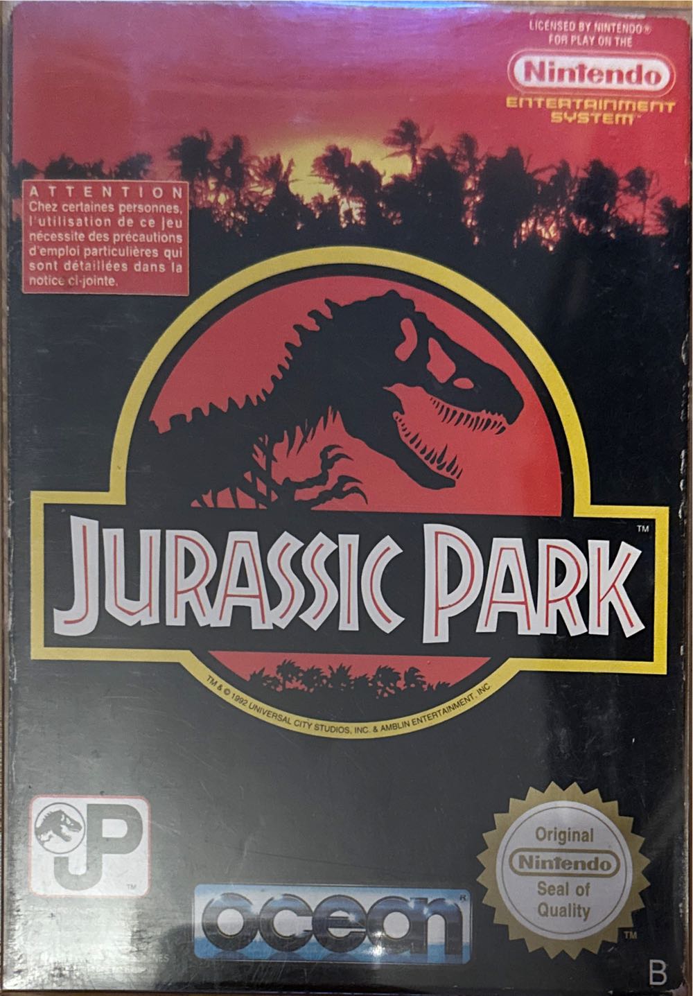 Jurassic Park - Nintendo Entertainment System (NES) (Ocean - 1) video game collectible [Barcode 5013156610455] - Main Image 3