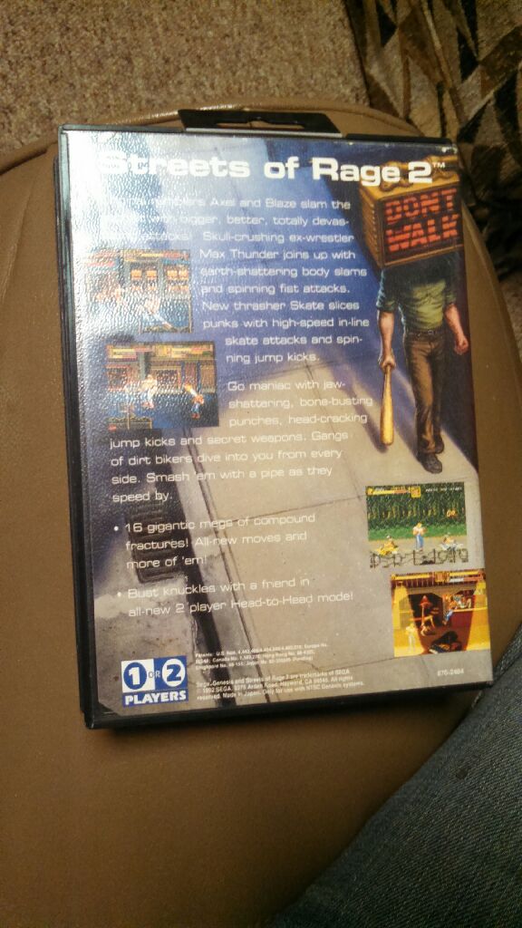 Streets of Rage 2 - Sega Genesis (Mega Drive) video game collectible - Main Image 2