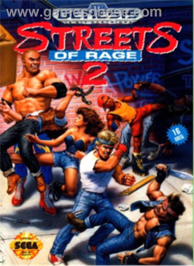 Streets of Rage 2 - Sega Genesis (Mega Drive) video game collectible - Main Image 1
