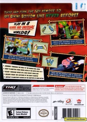 Spongebob Squarepants Creature From The Krusty Krab - Nintendo Wii (THQ) video game collectible - Main Image 2