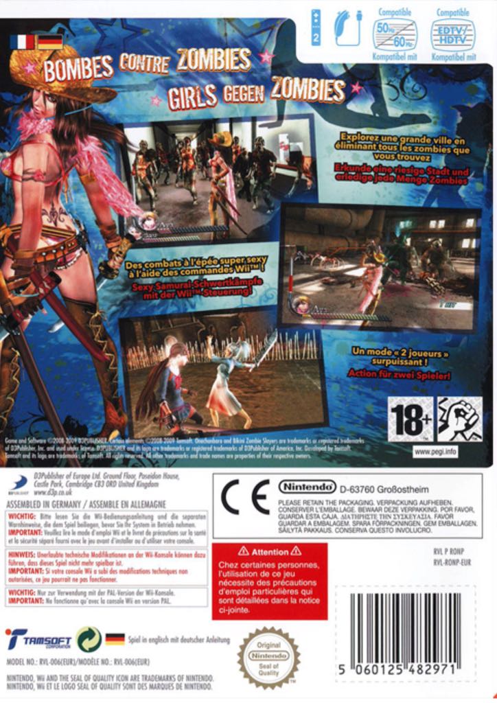 Onechanbara: Bikini Zombie Slayers - Nintendo Wii (D3Publisher of Europe, Ltd. - 1-2) video game collectible [Barcode 5060125482971] - Main Image 2
