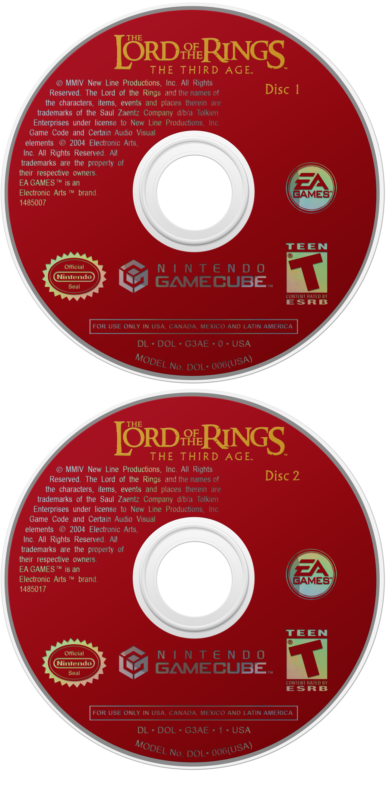 Lord of the Rings: The Third Age- The - Nintendo GameCube (EA Games - 2) video game collectible [Barcode 014633148503] - Main Image 3