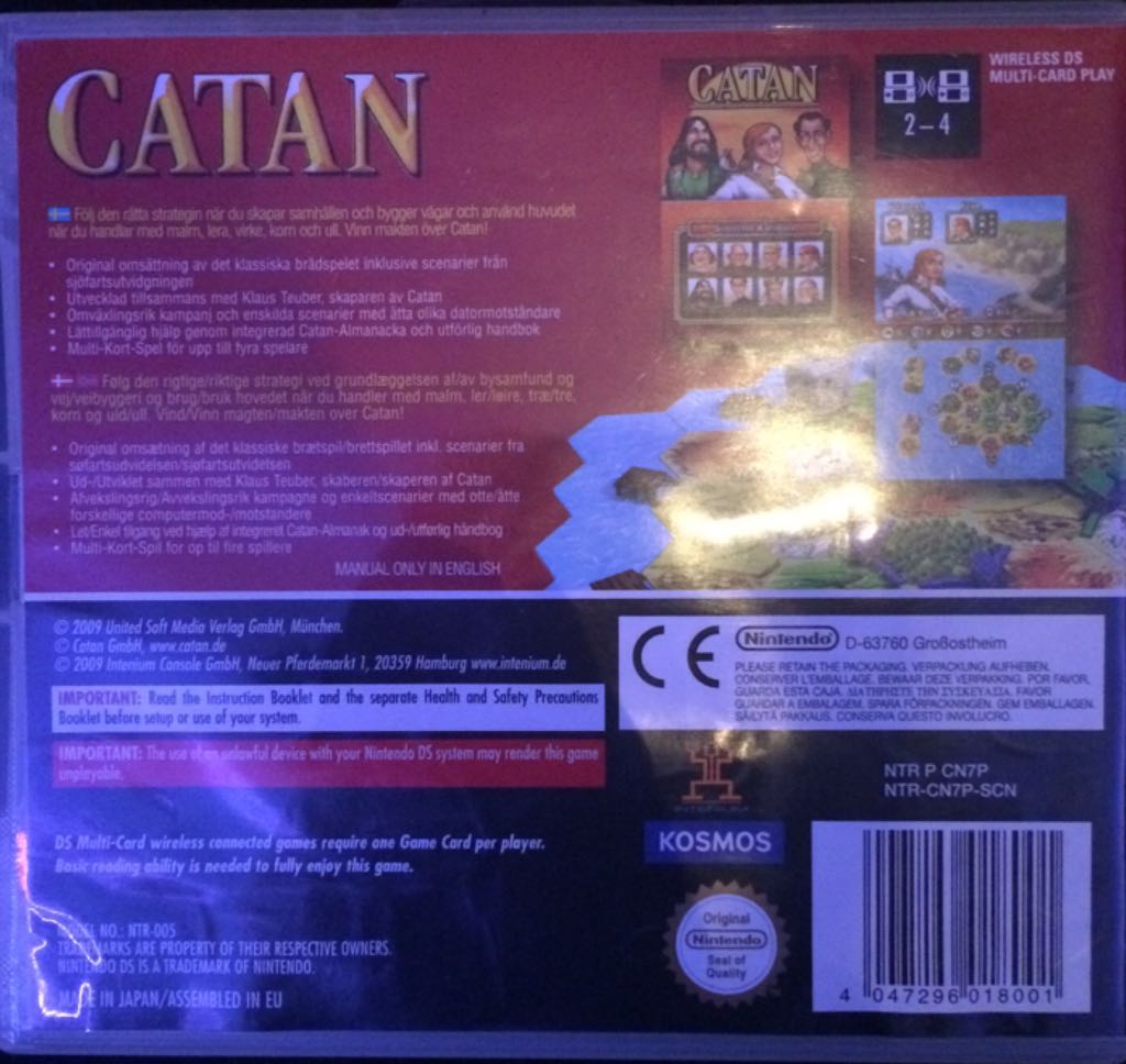 Catan - Nintendo DS (1-4) video game collectible [Barcode 4047296018001] - Main Image 2