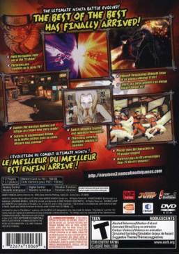 Naruto: Ultimate Ninja 3 (complete) - Sony PlayStation 2 (PS2) (Namco - 2) video game collectible [Barcode 722674100694] - Main Image 2