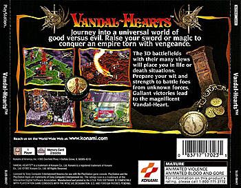 Vandal Hearts - Sony PlayStation (Konami - 1) video game collectible [Barcode 023111770235] - Main Image 2