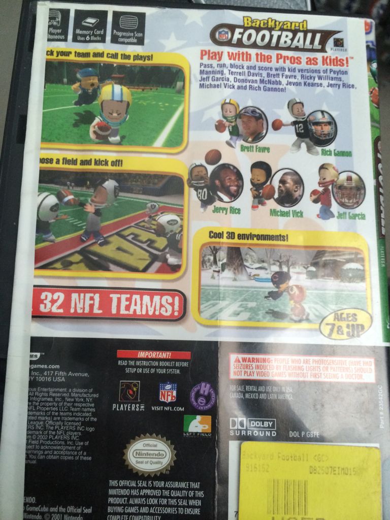 Backyard Football - Nintendo GameCube (2) video game collectible - Main Image 2