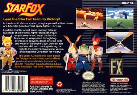 Star Fox - Nintendo Super Nintendo Entertainment System (SNES) (2) video game collectible - Main Image 2