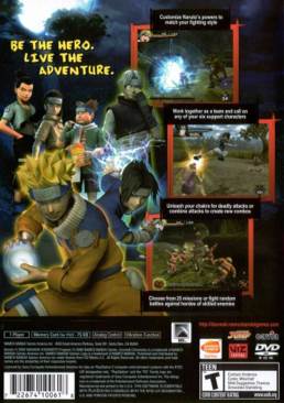 Naruto Uzumaki Chronicles - Sony PlayStation 2 (PS2) (Namco Bandai - 1) video game collectible - Main Image 2