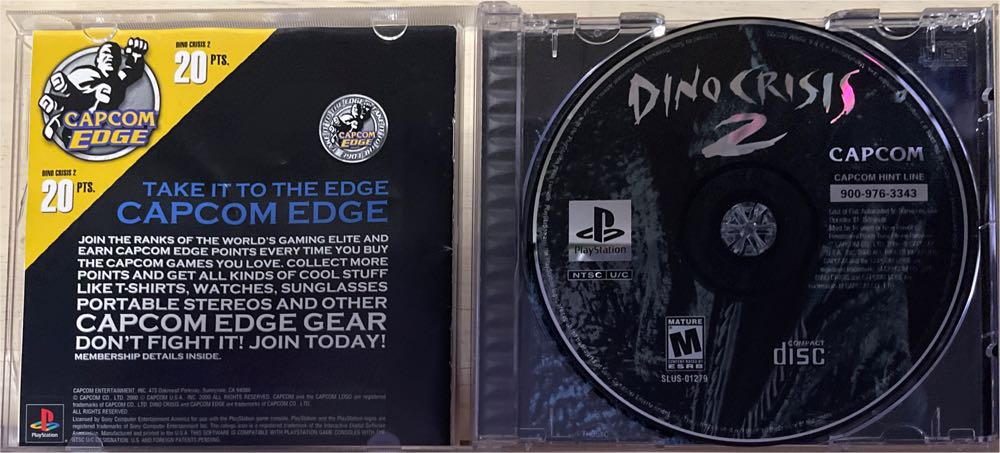 Dino Crisis 2 - Sony PlayStation (Capcom - 1) video game collectible [Barcode 013388210619] - Main Image 4