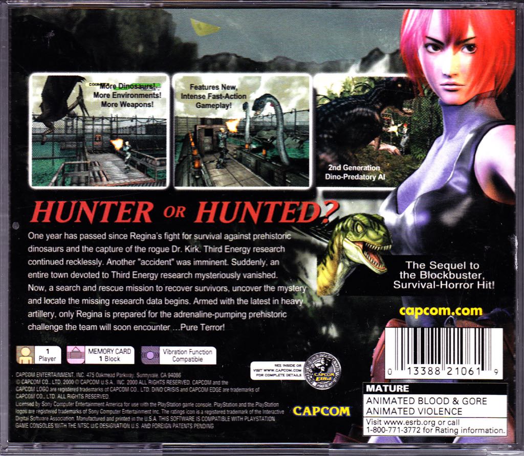 Dino Crisis 2 - Sony PlayStation video game collectible - Main Image 2