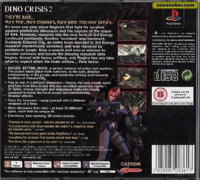 Dino Crisis 2 - Sony PlayStation video game collectible - Main Image 2