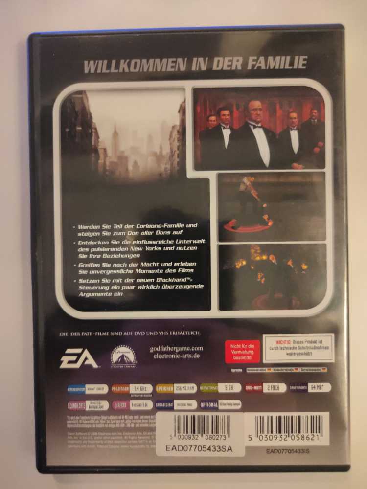 Der Pate - PC video game collectible [Barcode 5030932058621] - Main Image 2