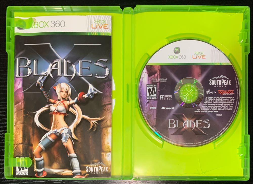 X Blades - Microsoft Xbox 360 (SouthPeak Games - 1) video game collectible [Barcode 612561700185] - Main Image 3