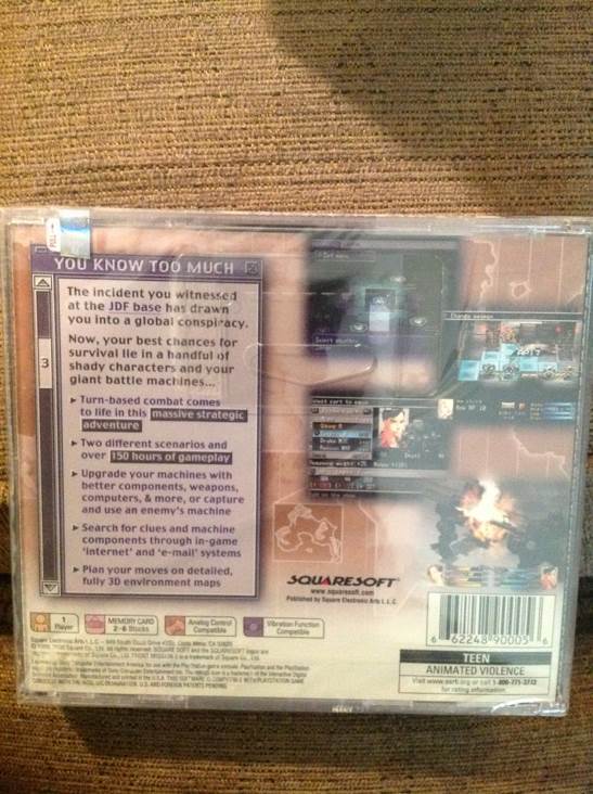 front mission 3 - Sony PlayStation (Square Electronic Arts - 1) video game collectible [Barcode 662248900056] - Main Image 2