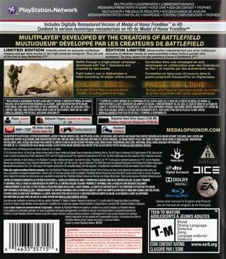 Medal Of Honor Limited Edition - Sony PlayStation 3 (PS3) (Electronic Arts - 24) video game collectible [Barcode 014633357158] - Main Image 2