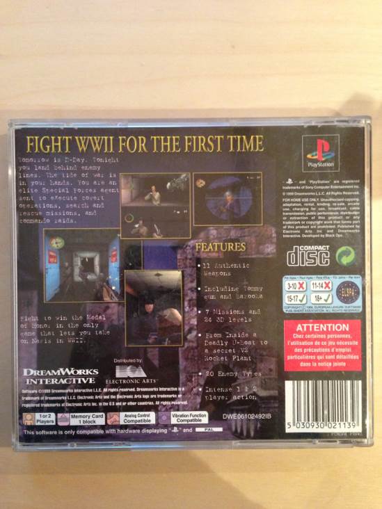 MEDAL OF HONOR - Sony PlayStation video game collectible - Main Image 2