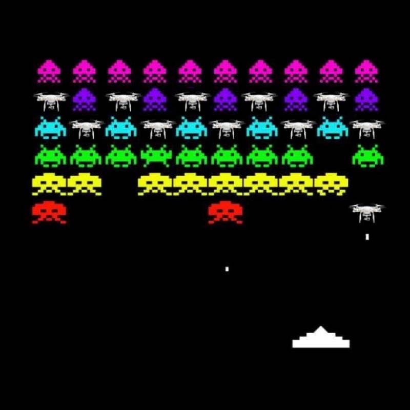 Space Invaders - Atari 2600 (Taito Corporation - 1-2) video game collectible - Main Image 2