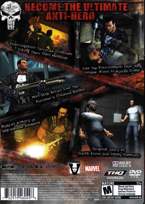 The Punisher - Sony PlayStation 2 (PS2) (THQ) video game collectible - Main Image 2