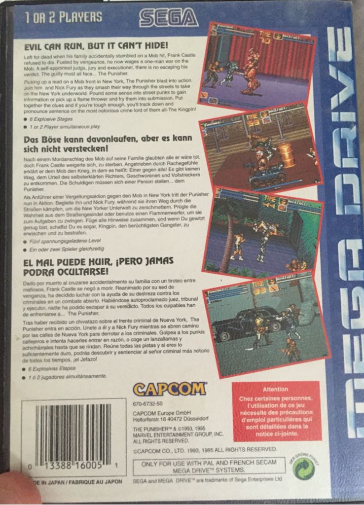 The Punisher - Sega Mega Drive video game collectible - Main Image 2