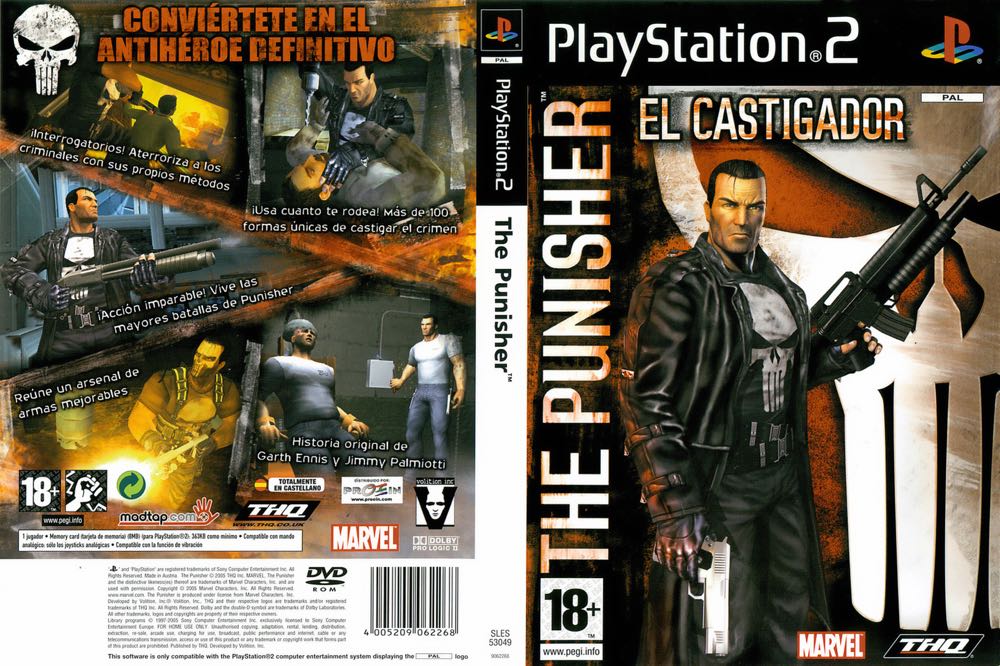 Punisher, The - Sony PlayStation 2 (PS2) (THQ - 1) video game collectible - Main Image 2