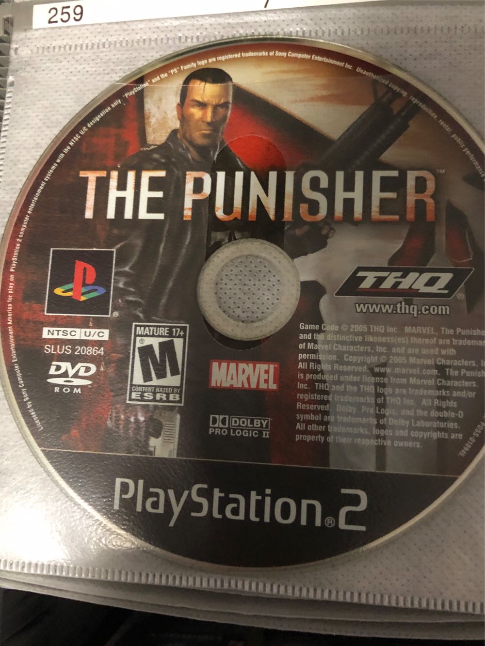 Punisher, The - Sony PlayStation 2 (PS2) (THQ - 1) video game collectible - Main Image 4